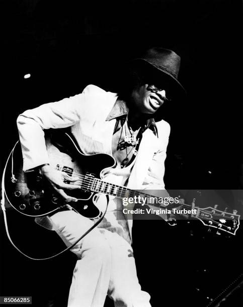 Photo of Johnny Guitar WATSON; Performing on stage