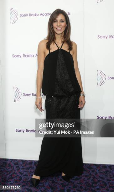 Julia Bradbury arriving for the Sony Radio Academy Awards, at Grosvenor House Hotel in central London.