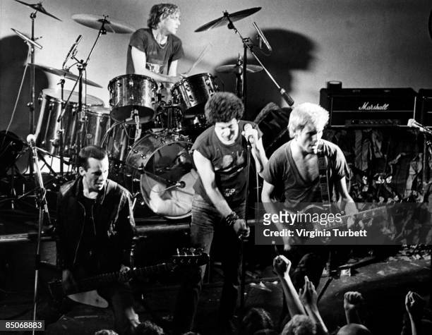 Photo of UK SUBS; Charlie Harper performing live on stage