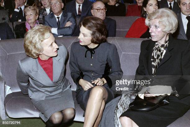 Liliane Bettencourt ), French business woman and l'Oreal's chief shareholder, Claude Pompidou , widow of President Georges Pompidou, and Bernadette...