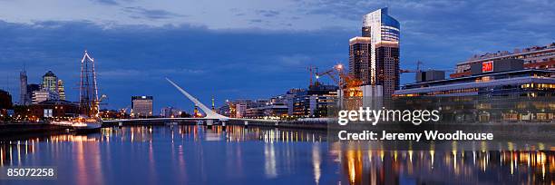 puerto madero skyline - argentina skyline stock pictures, royalty-free photos & images