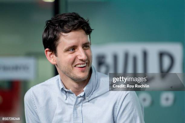 Zach Woods discusses "The LEGO Ninjago Movie" with the Build Series at Build Studio on September 21, 2017 in New York City.