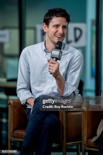 Zach Woods discusses "The LEGO Ninjago Movie" with the Build Series at Build Studio on September 21, 2017 in New York City.