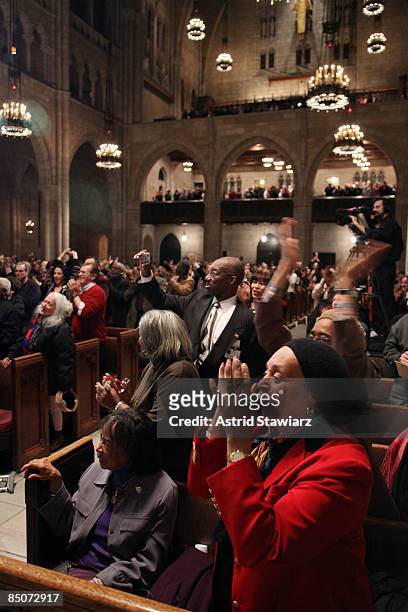 The memorial celebration for Odetta at Riverside Church on February 24, 2009 in New York City.