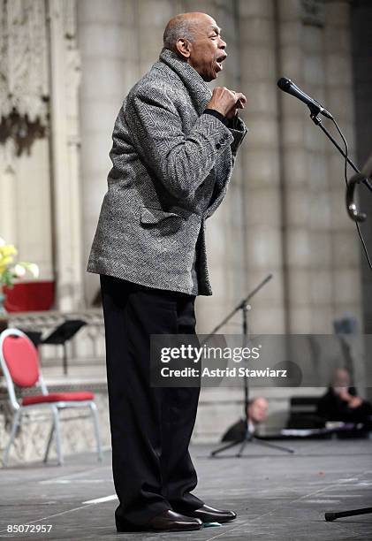 Choreographer Geoffrey Holden attends the memorial celebration for Odetta at Riverside Church on February 24, 2009 in New York City.