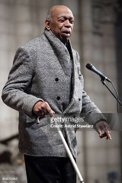 Choreographer Geoffrey Holden attends the memorial celebration for Odetta at Riverside Church on February 24, 2009 in New York City.