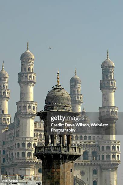 minarets, hyderabad - dave wilson webartz stock pictures, royalty-free photos & images