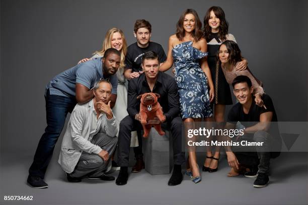 Actors Ken Leung, Eme Ikwuakor, Ellen Woglom, Iwan Rheon, Anson Mount, Serinda Swan, Isabelle Cornish, Sonya Balmores and Mike Moh from Marvel's...