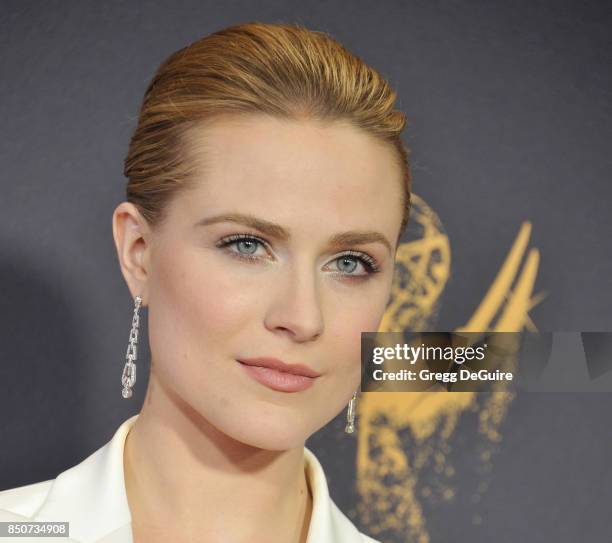 Evan Rachel Wood arrives at the 69th Annual Primetime Emmy Awards at Microsoft Theater on September 17, 2017 in Los Angeles, California.