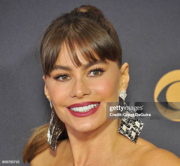 Sofia Vergara arrives at the 69th Annual Primetime Emmy Awards at Microsoft Theater on September 17, 2017 in Los Angeles, California.