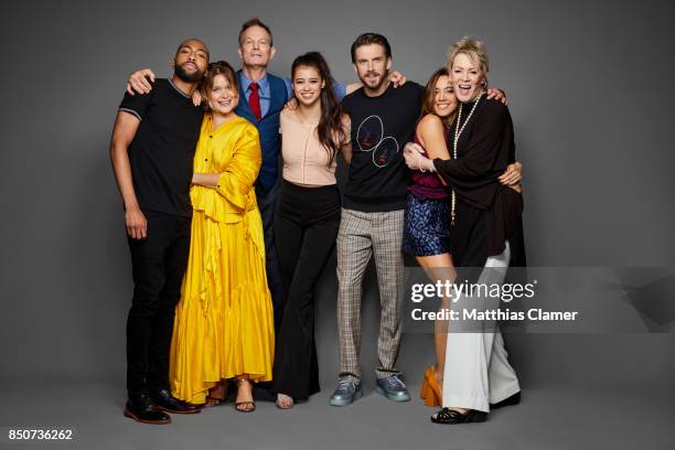 Actors Jeremie Harris, Rachel Keller, Bill Irwin, Amber Midthunder, Dan Stevens, Aubrey Plaza and Jean Smart from Legion are photographed for...