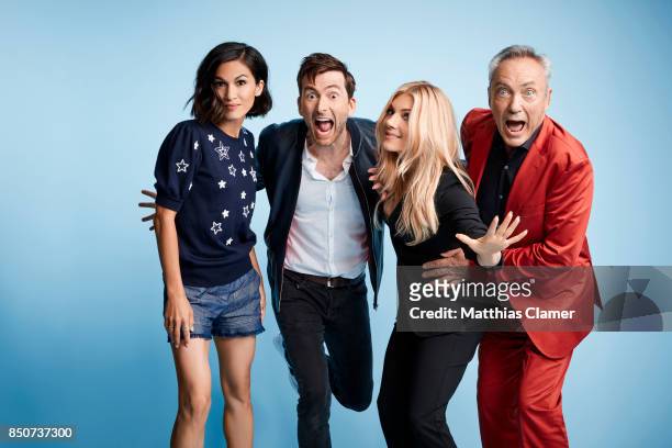 Actors Elodie Yung, David Tennant, Katheryn Winnick and Udo Kier from Call of Duty: World War II are photographed for Entertainment Weekly Magazine...
