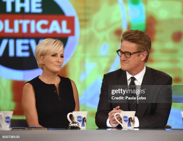 Mika Brzezinski and Joe Scarborough are the guests today, Thursday, 9/21/17 on Walt Disney Television via Getty Images's "The View." "The View" airs...