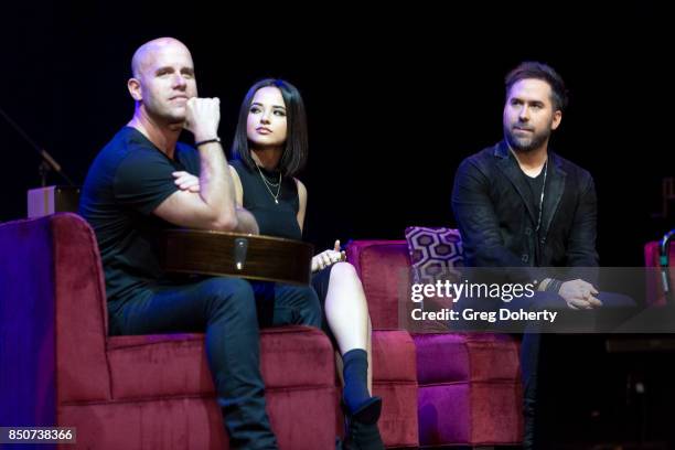 Gian Marco, Becky G, Guest attend the Latin GRAMMY Acoustic Sessions With Becky G, Camila And Melendi at The Novo by Microsoft on September 20, 2017...