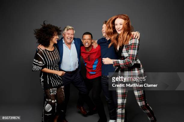 Actors Nathalie Emmanuel, Conleth Hill, Jacob Anderson, Alfie Allen and Sophie Turner from Game of Thrones are photographed for Entertainment Weekly...