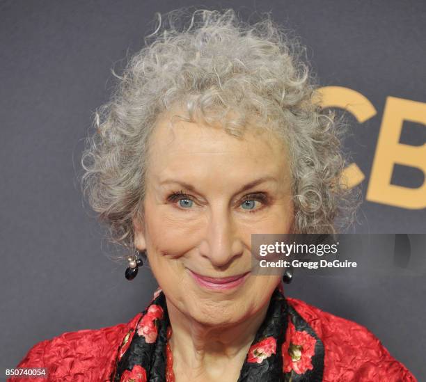 Margaret Atwood arrives at the 69th Annual Primetime Emmy Awards at Microsoft Theater on September 17, 2017 in Los Angeles, California.