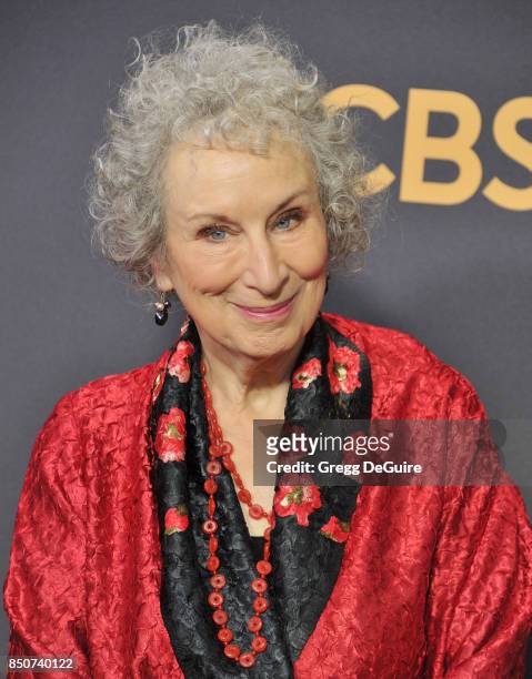 Margaret Atwood arrives at the 69th Annual Primetime Emmy Awards at Microsoft Theater on September 17, 2017 in Los Angeles, California.