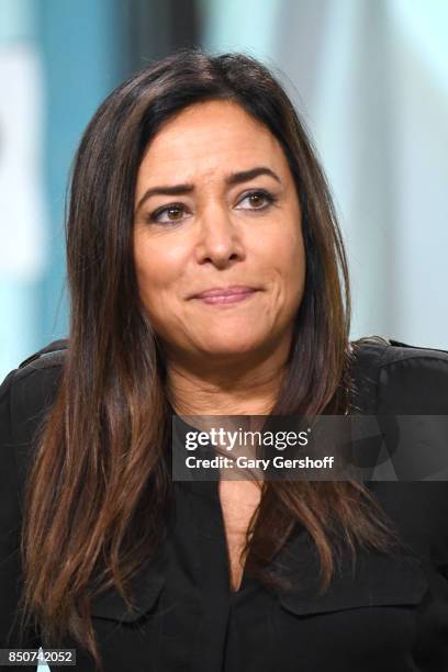 Actress Pamela Adlon visits the Build Series to discuss her show "Better Things" at Build Studio on September 21, 2017 in New York City.