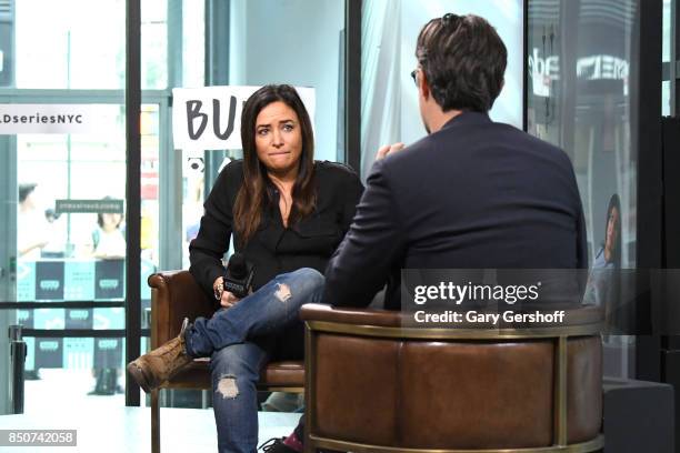 Actress Pamela Adlon visits the Build Series to discuss her show "Better Things" at Build Studio on September 21, 2017 in New York City.