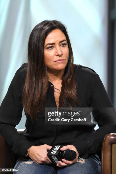 Actress Pamela Adlon visits the Build Series to discuss her show "Better Things" at Build Studio on September 21, 2017 in New York City.