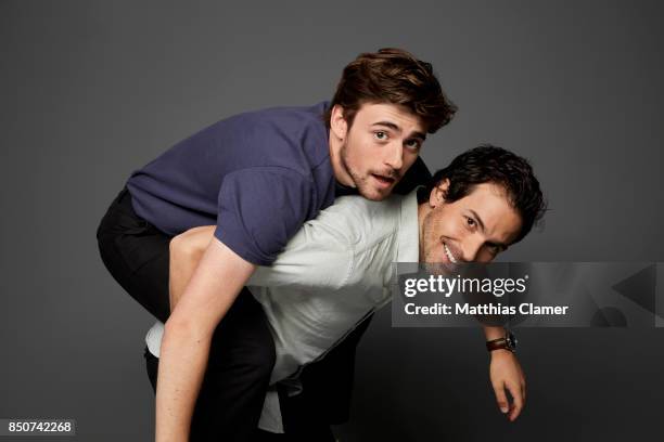 Actors Charlie Rowe and Santiago Cabrera from Salvation are photographed for Entertainment Weekly Magazine on July 22, 2017 at Comic Con in San...