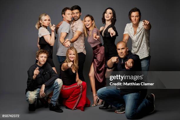 Actors Natalie Alyn Lind, Stephen Moyer, Sea Teale, Jamie Chung, Emma Dumont, Blair Redford, Coby Bell, Amy Acker and Percy Hynes White from The...