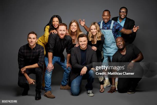 Actors Mark Jackson, Penny Gerald Johnson, Scott Grimes, Adrianne Palicki, Seth MacFarlane, Halston Sage, J. Lee, Chad Coleman and Peter Macon from...