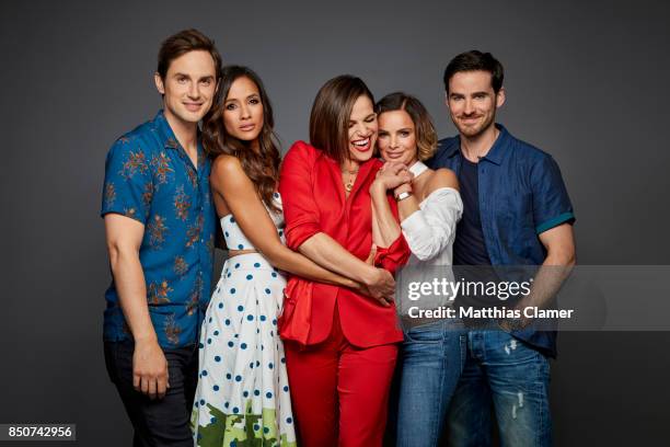 Actors Andrew J. West, Dania Ramirez, Lana Parrilla, Gabrielle Anwar and Colin O'Donoghue from Once Upon a Time are photographed for Entertainment...