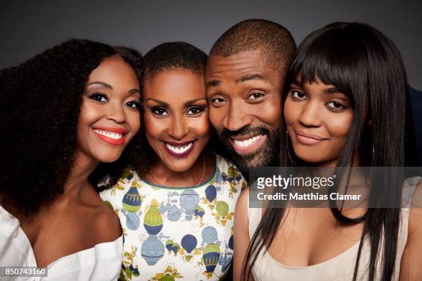 Actors Nafessa Williams, Christine Adams, Cress Williams and China Anne McClain from Black Lightning are photographed for Entertainment Weekly...