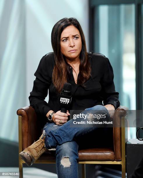 Actress Pamela Adlon visits the Build Series to discuss her show "Better Things" at Build Studio on September 21, 2017 in New York City.