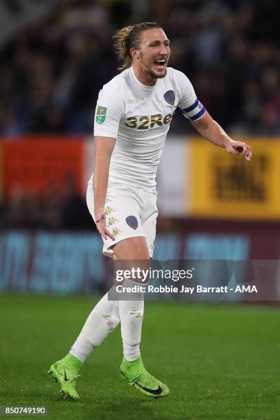 Luke Ayling of Leeds United during the Carabao Cup Third Round match between Burnley and Leeds United at Turf Moor on September 19, 2017 in Burnley,...