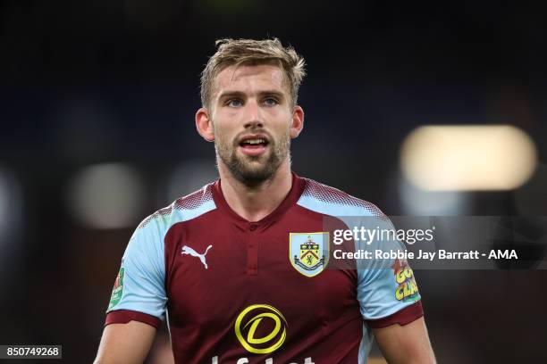 Charlie Taylor of Burnley during the Carabao Cup Third Round match between Burnley and Leeds United at Turf Moor on September 19, 2017 in Burnley,...