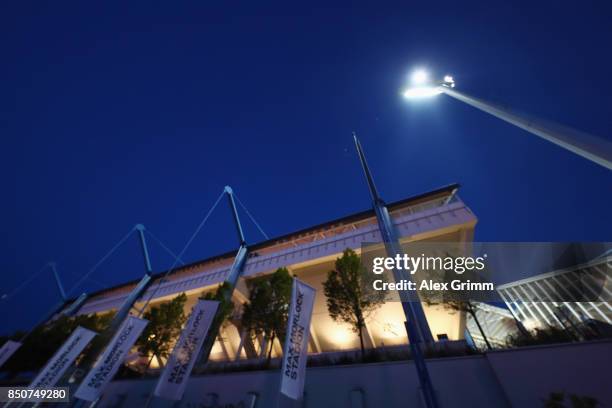 General view prior to the Second Bundesliga match between 1. FC Nuernberg and VfL Bochum 1848 at Max-Morlock-Stadion on September 21, 2017 in...