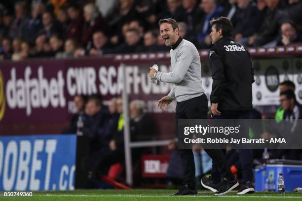 Thomas Christiansen manager / head coach of Leeds United during the Carabao Cup Third Round match between Burnley and Leeds United at Turf Moor on...