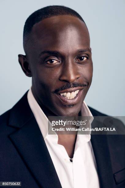 Actor Michael K. Williams poses for a portrait BBC America BAFTA Los Angeles TV Tea Party 2017 at the The Beverly Hilton Hotel on September 16, 2017...