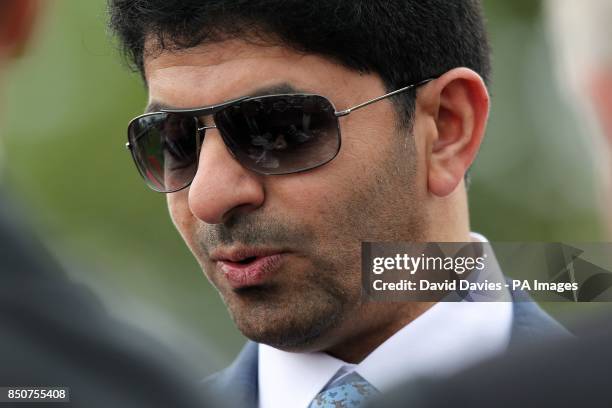 Saeed bin Suroor after the JLT Aston Park Stakes during the JLT Lockinge Stakes Day at Newbury Racecourse, Berkshire. PRESS ASSOCATION Photo. Picture...