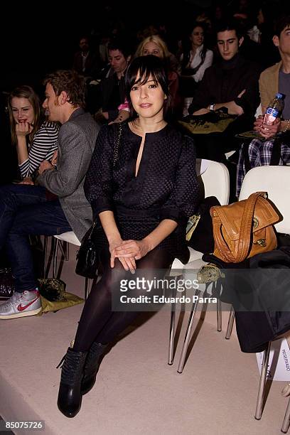 Actress Veronica Sanchez attends the Carmen March fashion show during Cibeles Madrid Fashion Week A/W 2009 at the IFEMA on February, 22 2009 in...