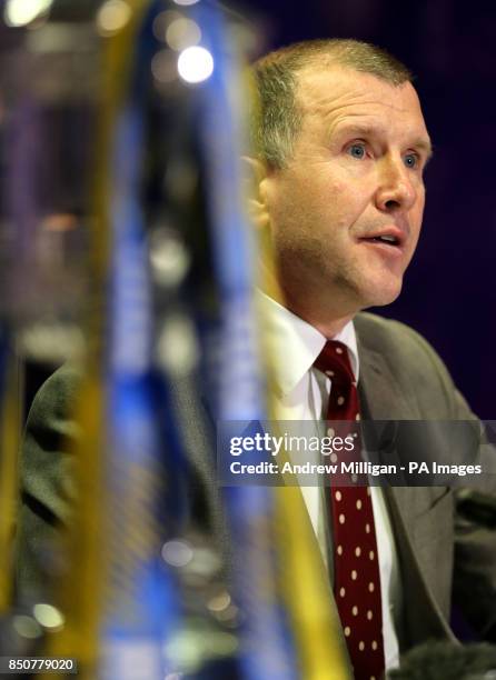 Scottish FA Chief Executive Stewart Regan after announcing William Hill's new two-year extension as sponsors of the Scottish Cup, during a photocall...