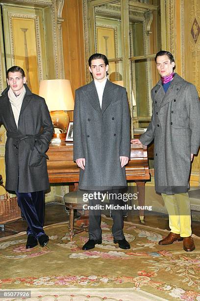 Models wearing Gieves & Hawkes