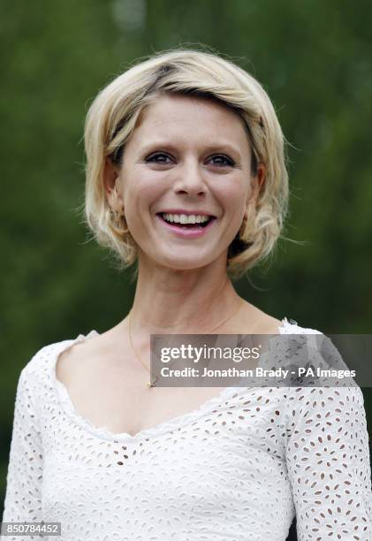 Emilia Fox attends a photocall to launch The B&Q Sentebale Forget-Me-Not Garden at the RHS Chelsea Flower Show, London.