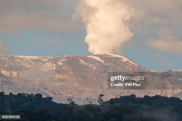 The Nevado del Ruiz or Kumanday in Murill, Tolima, Colombia.