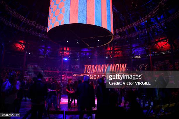 Atmosphere at the Tommy Hilfiger Ready to Wear Spring/Summer 2018 fashion show during London Fashion Week September 2017 on September 19, 2017 in...