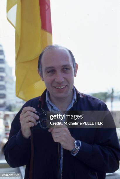 Le photographe Raymond Depardon au Festival de Cannes en mai 1983, France.