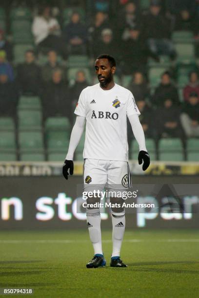 Henok Goitom of AIK during the Allsvenskan match between GIF Sundsvall and AIK at Norrporten Arena on September 21, 2017 in Sundsvall, Sweden.