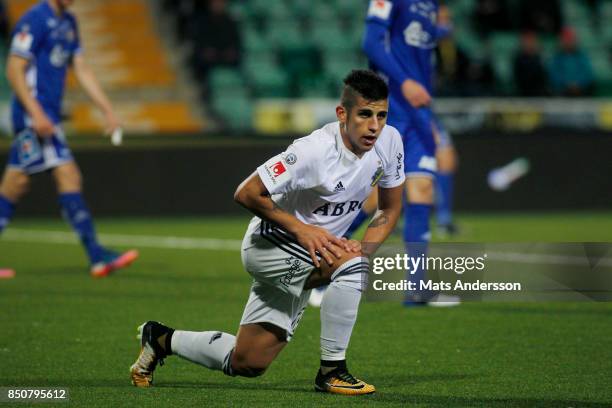 Nicolas Stefanelli of AIK during the Allsvenskan match between GIF Sundsvall and AIK at Norrporten Arena on September 21, 2017 in Sundsvall, Sweden.