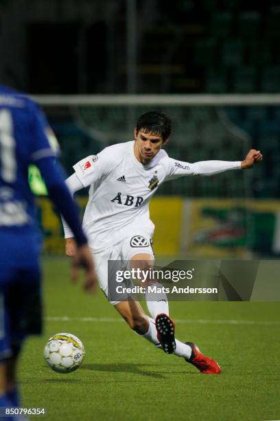 Jesper Nyholm of AIK during the Allsvenskan match between GIF Sundsvall and AIK at Norrporten Arena on September 21, 2017 in Sundsvall, Sweden.