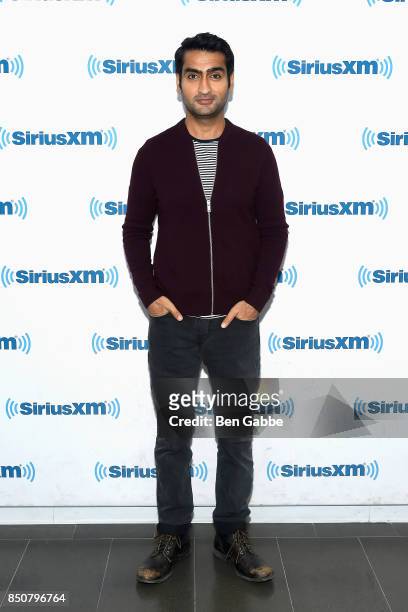 Actor/comedian Kumail Nanjiani visits at SiriusXM Studios on September 21, 2017 in New York City.