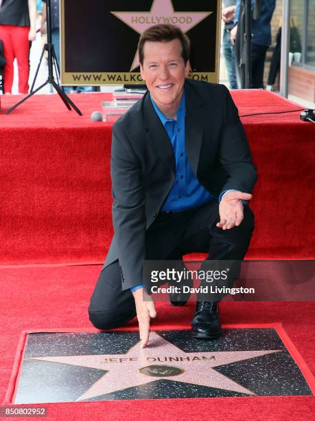 Ventriloquist Jeff Dunham attends his being honored with a Star on the Hollywood Walk of Fame on September 21, 2017 in Hollywood, California.