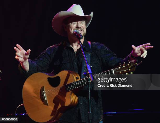Singer/Songwriter Paul Overstreet performs during NSAI 50 Years of Songs at Ryman Auditorium on September 20, 2017 in Nashville, Tennessee.