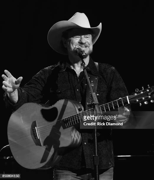 Singer/Songwriter Paul Overstreet performs during NSAI 50 Years of Songs at Ryman Auditorium on September 20, 2017 in Nashville, Tennessee.